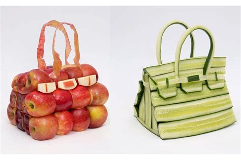 The new vegetable Hermes Birkin bag by artist Ben Denzer